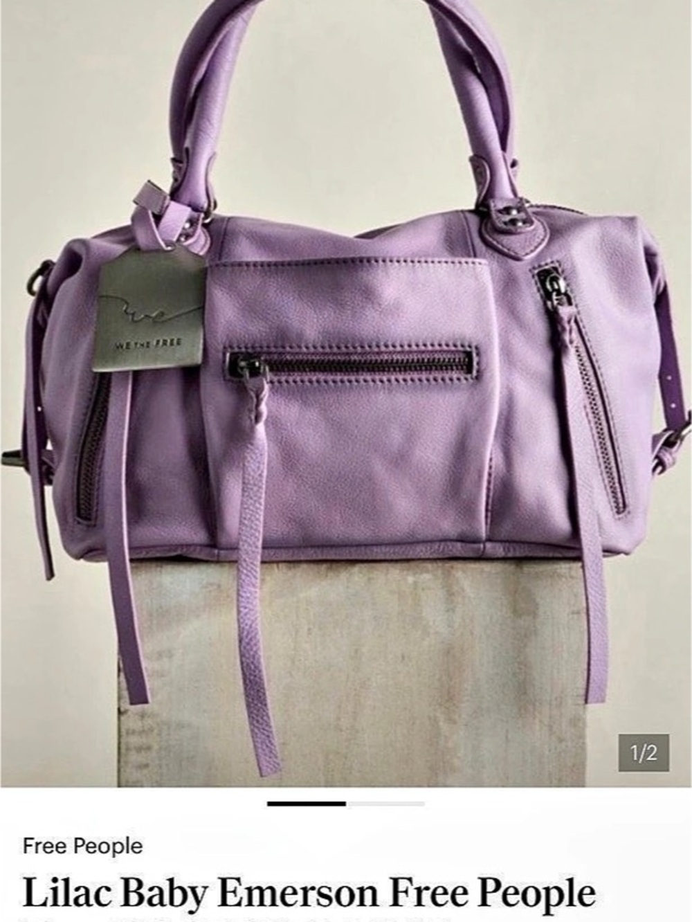 Free People Lilac Baby Emerson
Shoulder Bag